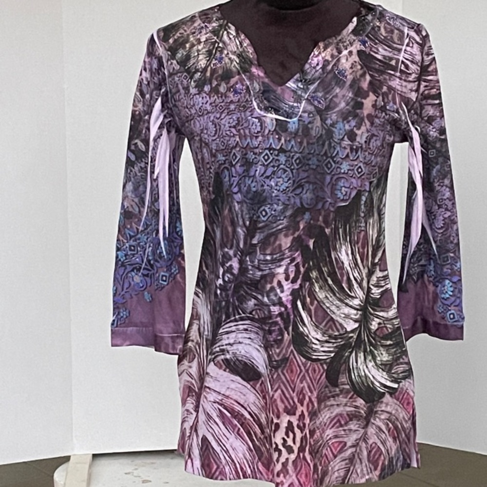 Purple Patterned Chico’s Women's Top